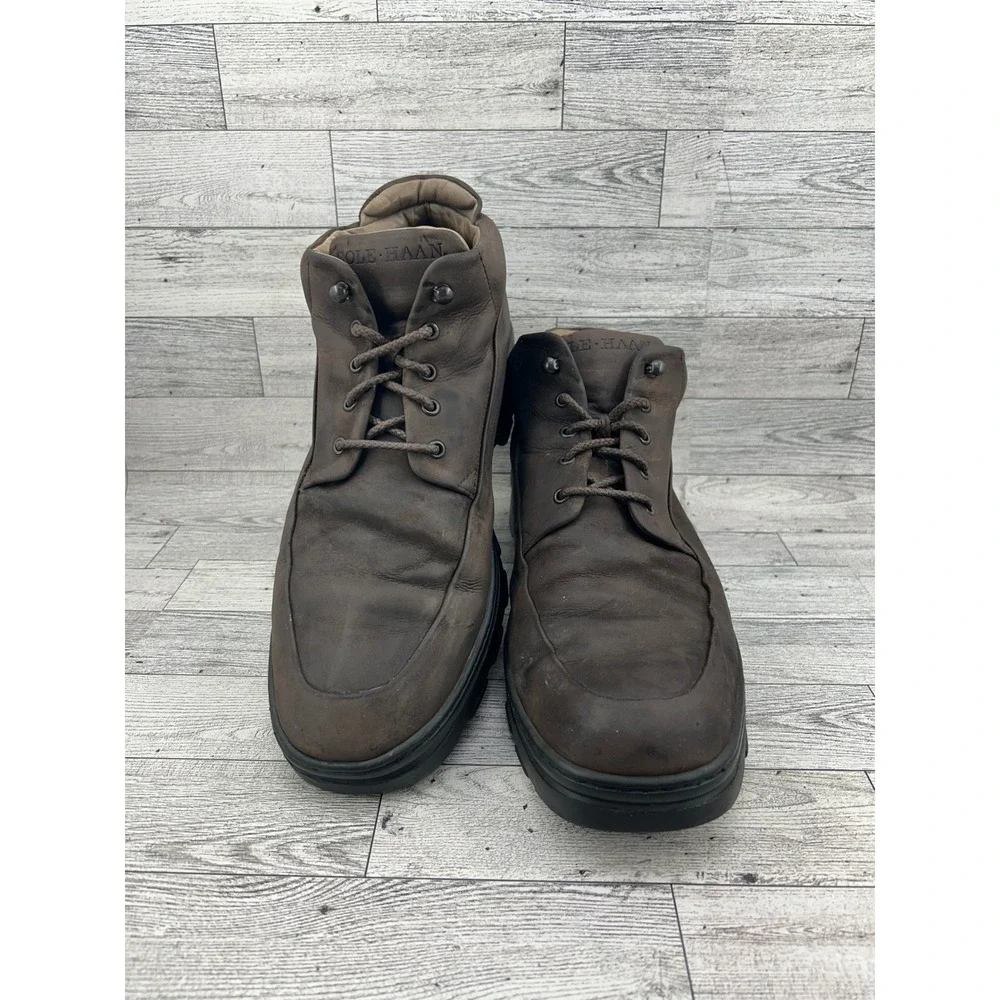 Cole Haan Men Brown Leather Memory Flex Chukka Boots 03965 Size 11 M